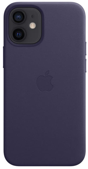 Apple Leather Case With Magsafe Iphone 12 Mini Syvä Violetti