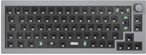 Keychron Q2 Knob Barebone Space Grey Langallinen Pohjoismaat Harmaa Näppäimistö