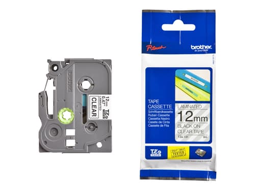 Brother Tape Tze-131 12mm Black/transparent