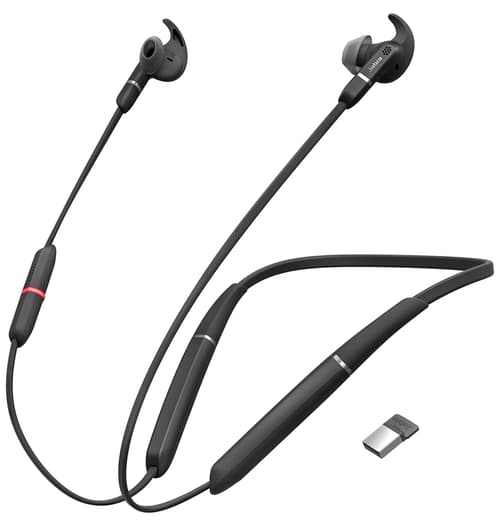 Jabra Evolve 65e + Link 370 Uc Kuuloke + Mikrofoni Usb Stereo Musta