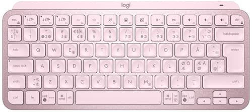 Logitech Mx Keys Mini Langaton, Bluetooth Pohjoismaat Pinkki Näppäimistö