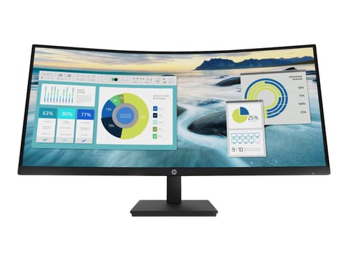 Hp P34hc G4 34" Wqhd Va 21:9, Musta Kaareva 3440 X 1440