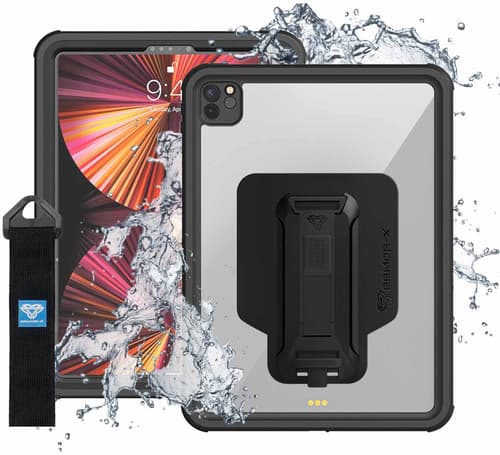 Armor-x Vedenpitävä Kotelo Ipad Pro 11" (2nd Gen), Ipad Pro 11" (3rd Gen) Musta/kirkas