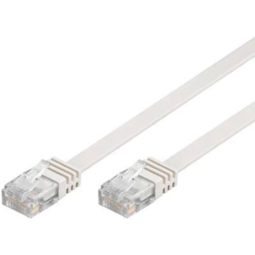 Deltaco Tp-610v-fl Rj-45 Rj-45 Cat 6 10m Valkoinen