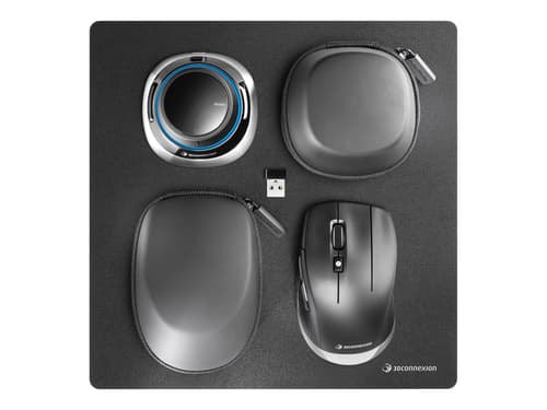 3dconnexion Spacemouse Wireless Kit 2 Langallinen, Langaton 3d-hiiri Hopea, Musta