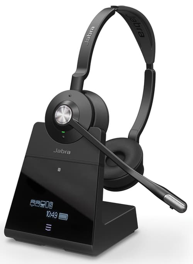 Jabra Engage 75 Kuuloke + Mikrofoni Skype For Businessille Stereo Musta