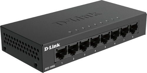 D-link Dgs-108gl 8-porttinen Gigabit-kytkin