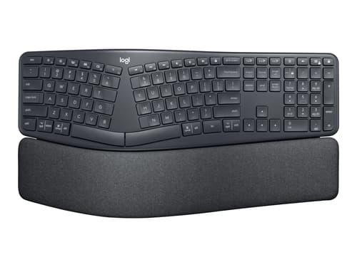 Logitech Ergo K860 For Business Logi Bolt Langaton, Bluetooth Le Pohjoismaat Musta Näppäimistö