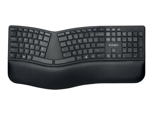 Kensington Pro Fit Ergo Wireless Keyboard Langaton, 2.4 Ghz, Bluetooth Pohjoismaat Musta Näppäimistö