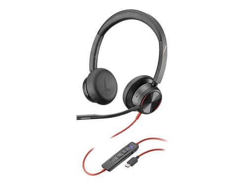 Poly Blackwire 8225 Microsoft Kuuloke + Mikrofoni Usb-c Musta