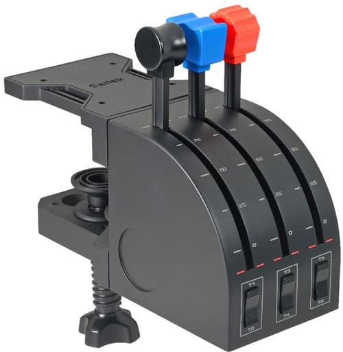 Logitech Pro Flight Throttle Quadrant Musta