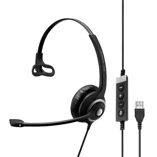 Epos Impact Sc230-ii Usb Ms Kuuloke + Mikrofoni Usb-a Microsoft Teamsille, Skype For Businessille Mono Musta