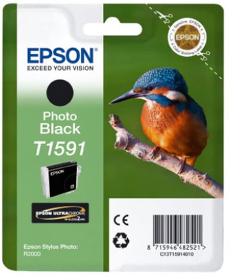 Epson Muste Kuva Musta T1591 - R2000
