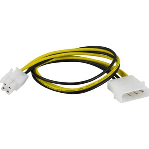 Deltaco Virtajohto 0.3m 4-nastainen Sisäinen Virta Uros Virtaliitin 4-nastainen Atx12v Naaras