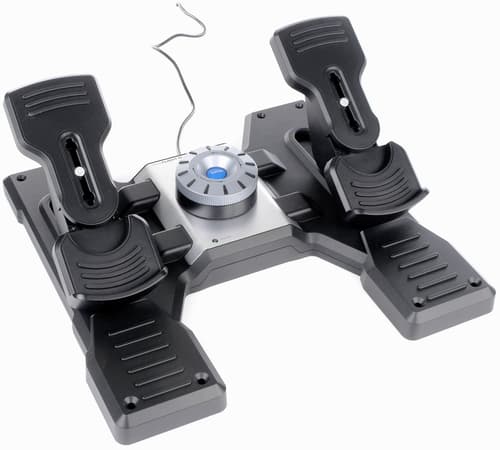 Logitech Pro Flight Rudder Pedals Musta