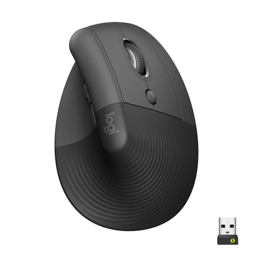 Logitech Lift Vertical Ergo Mouse Right Graphite Langaton 4,000dpi Pystyhiiri Harmaa