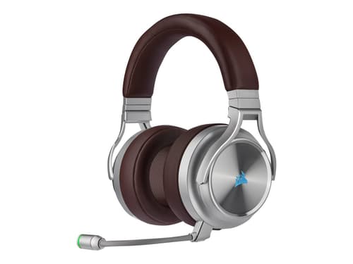 Corsair Gaming Virtuoso Rgb Se Kuuloke + Mikrofoni 3,5 Mm Jakkiliitin, Usb Stereo Hopea, Ruskea