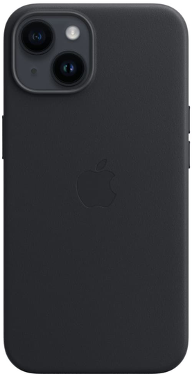 Apple Leather Case With Magsafe Iphone 14 Keskiyö