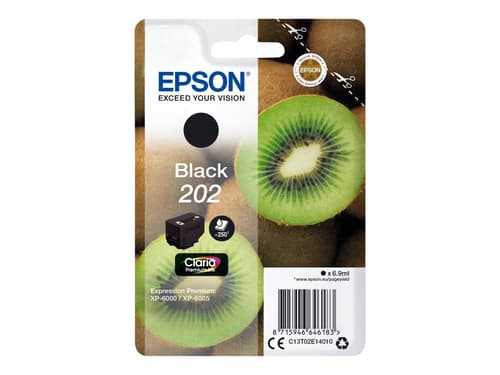 Epson Muste Musta 6.9ml 202 - Xp-6000/xp-6005