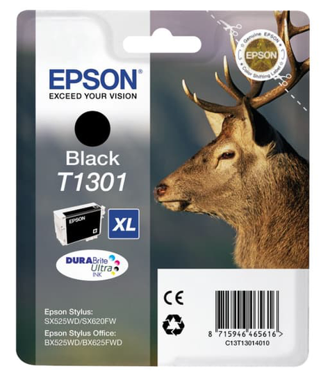 Epson Muste Musta T1301 Xl - Bx320fw/525wd