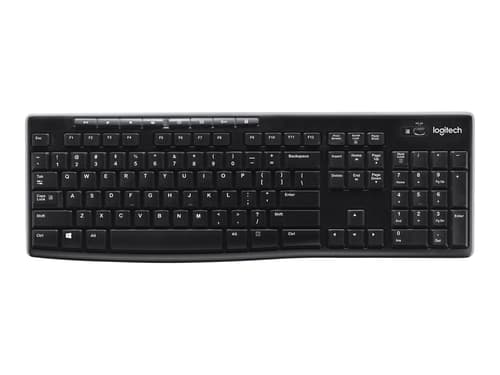 Logitech Wireless Keyboard K270 Langaton, 2.4 Ghz Saksa Näppäimistö