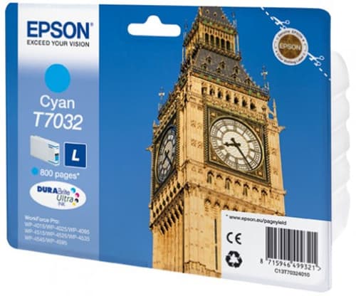 Epson Muste Syaani T7032 L - Wp4000/4500