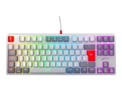 Xtrfy K4 Tkl Rgb Retro Langallinen, Usb Pohjoismaat Valkoinen Näppäimistö
