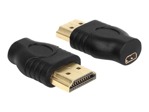 Delock Hdmi-sovitin Hdmi Uros 19 Nastan Micro Hdmi D-tyyppi Naaras