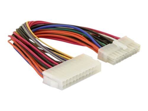 Delock - Virtajohto 0.11m Virta 24-nastainen Atx Naaras 20-nastainen Atx-virtaliitin Uros