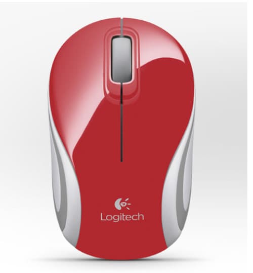 Logitech M187 Langaton Hiiri Punainen, Valkoinen