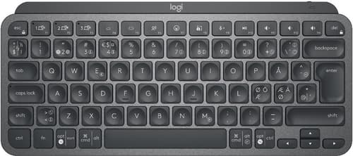 Logitech Mx Keys Mini Langaton, Bluetooth Pohjoismaat Harmaa, Musta Näppäimistö