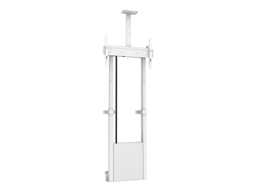 Multibrackets M Motorized Floormount W Cam Shelf 120kg Valkoinen