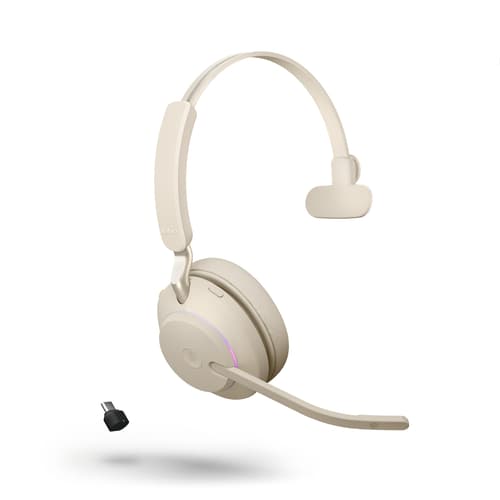 Jabra Evolve2 65 Uc Kuuloke + Mikrofoni Usb-c Bluetooth-sovitin Mono Beige