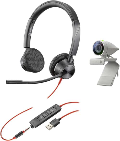 Poly Studio P5 + Poly Blackwire 3325 Headset