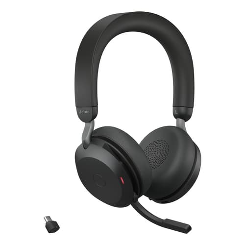 Jabra Evolve2 75 Link380c Uc Kuuloke + Mikrofoni Usb-c Bluetooth-sovitin Optimoitu Uc:lle Stereo Musta