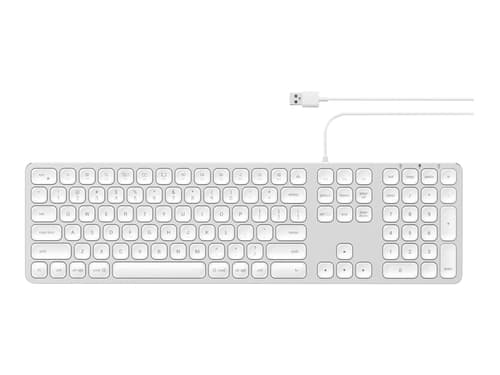 Satechi Aluminum Wired Keyboard Langallinen, Usb Pohjoismaat Hopea Näppäimistö