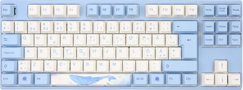 Varmilo Vea88 Sea Melody V2 Mx Brown Langallinen, Usb Pohjoismaat Sininen, Valkoinen Näppäimistö