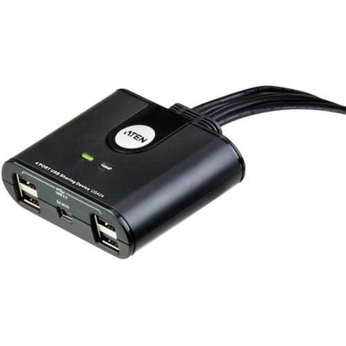 Aten Us424 4-port Usb Peripheral Sharing Device Usb Usb-oheislaitteiden Yhteiskäytön Kytkin