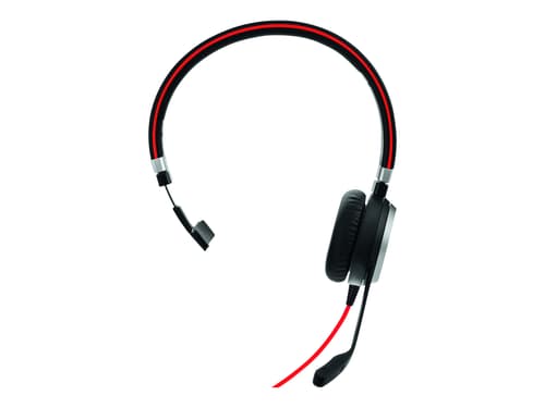 Jabra Evolve 40 Ms Kuuloke + Mikrofoni 3,5 Mm Jakkiliitin, Usb-a Microsoft Teamsille Mono Musta