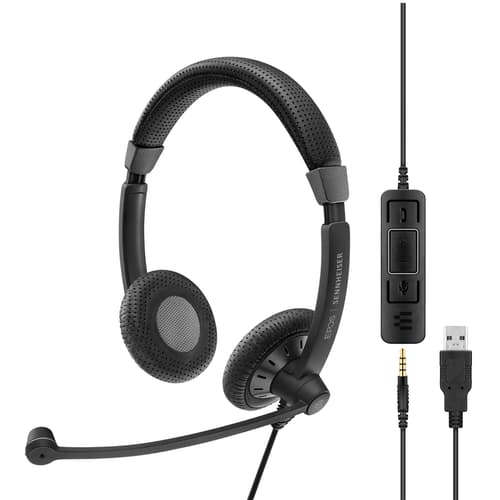Epos Impact Sc 75 Usb Ms Kuuloke + Mikrofoni 3,5 Mm Jakkiliitin, Usb-a Microsoft Teamsille Stereo Musta