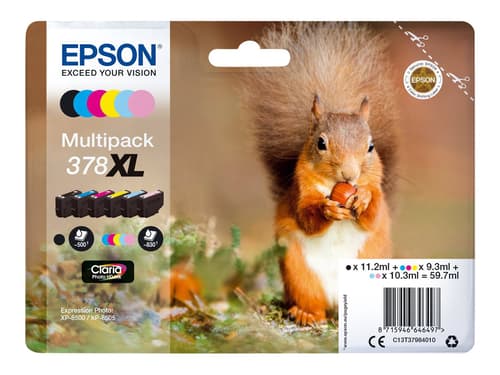 Epson Muste Monipakkaus (bk/c/m/y/lm/lc) 378xl
