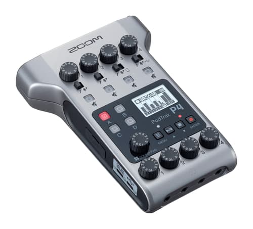 Zoom Podtrak P4 Podcasting Recorder Hopea, Musta