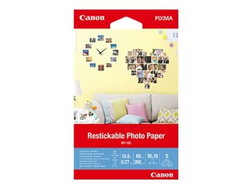 Canon Restickable Photo Paper Rp-101 5-sheet