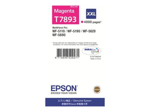 Epson Muste Magenta T7893 Xxl