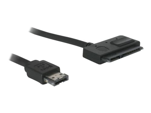 Delock Power Over Esata Cable 0.5m 7 Pin External Serial Ata Uros 22 Pin Serial Ata Naaras