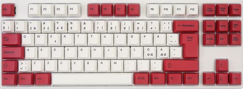 Varmilo Vea88 Special Edition White Plate Mx Brown Langallinen, Usb Pohjoismaat Punainen, Valkoinen Näppäimistö