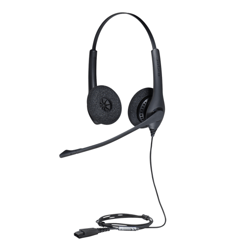 Jabra Biz 1500 Duo Kuuloke + Mikrofoni Quick Disconnect Stereo Musta