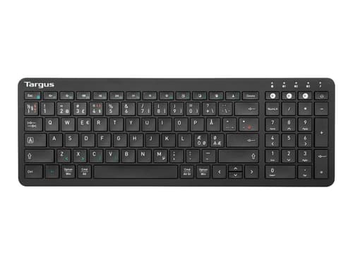 Targus - Näppäimistö Langaton, Bluetooth 5.1 Pohjoismaat Musta Näppäimistö