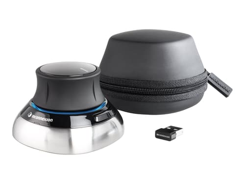 3dconnexion Spacemouse Wireless Langallinen, Langaton 3d-hiiri Hopea, Musta