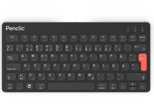 Penclic Mini Keyboard Kb3 Pro Langaton, Bluetooth Ruotsalainen/suomalainen Musta Näppäimistö